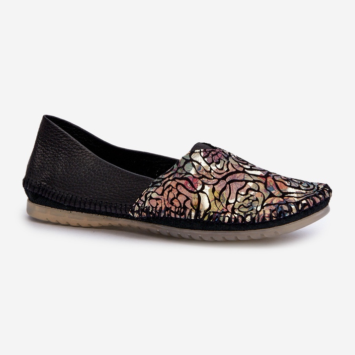 Ballerine in pelle da donna Maciejka 1930B-01 Nere nero 1