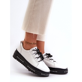 Sneakers da Donna in Vernice Su Platform Bianca S.Barski LR592B 2