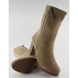 Stivali da donna in camoscio J28 kaki cachi 2