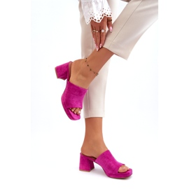 Seastar Infradito da donna con tacco alto Fucsia Bralya rosa 1