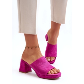 Seastar Infradito da donna con tacco alto Fucsia Bralya rosa 2