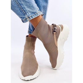Stivaletti a calzino di Gina Khaki beige 2