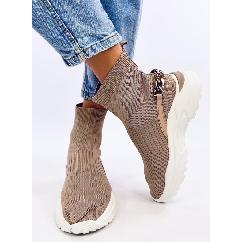 Stivaletti a calzino di Gina Khaki beige 2
