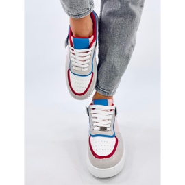Scarpe da ginnastica colorate Adames rosse bianco 1