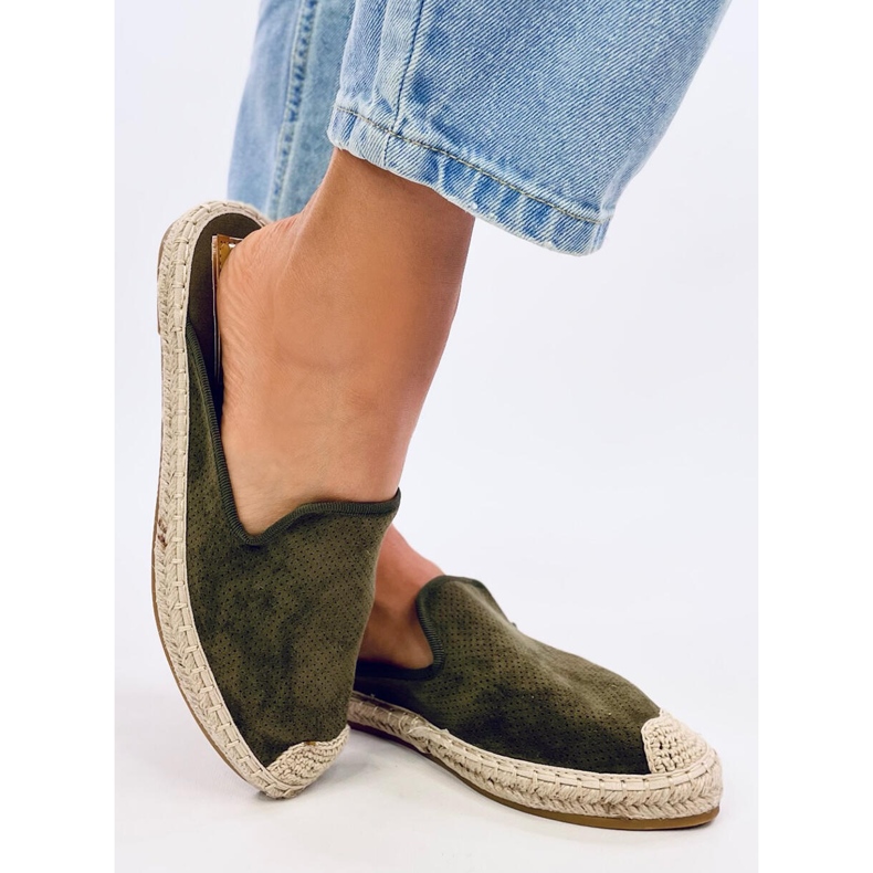 Ciabatte da donna espadrillas Carmen Green verde 2
