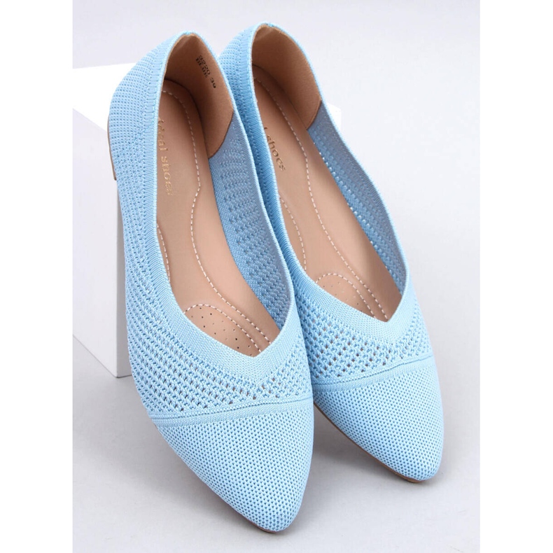 Ballerine mandorla traforate Sotty Blue 1