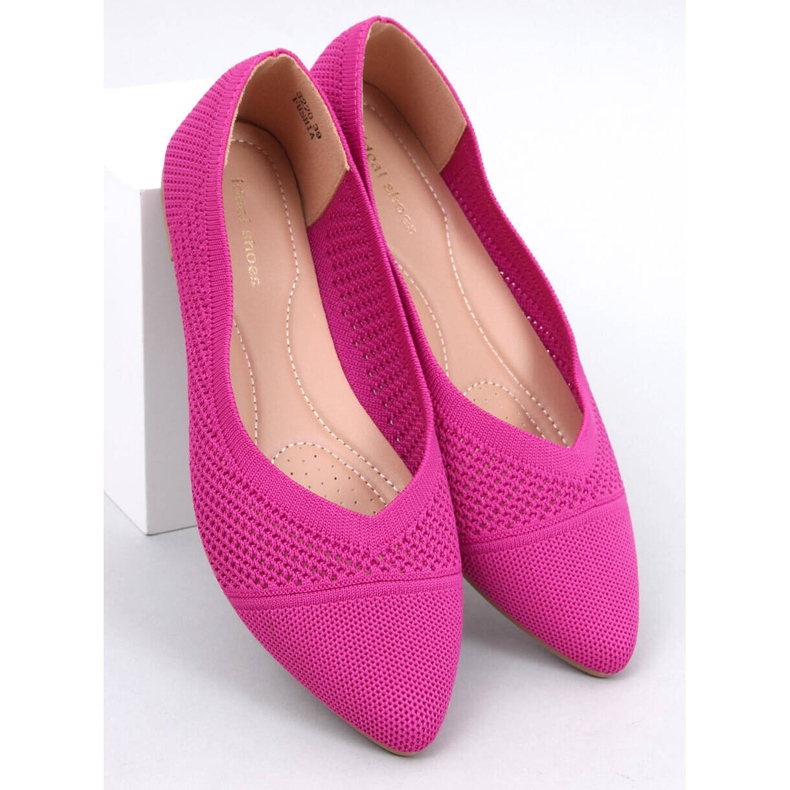 Ballerine mandorla traforate Sotty Fucsia rosa 1