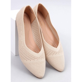 Sotty Ballerine traforate mandorla Beige 1