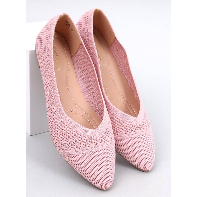 Ballerine mandorla traforate Sotty Pink rosa 1