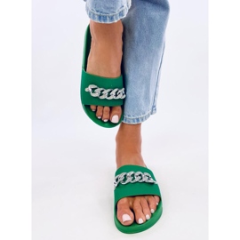 Ciabatte Tilia Green con catena verde 1