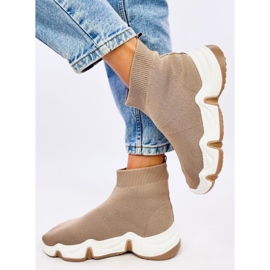 Calzini alla caviglia Nova Khaki beige 2