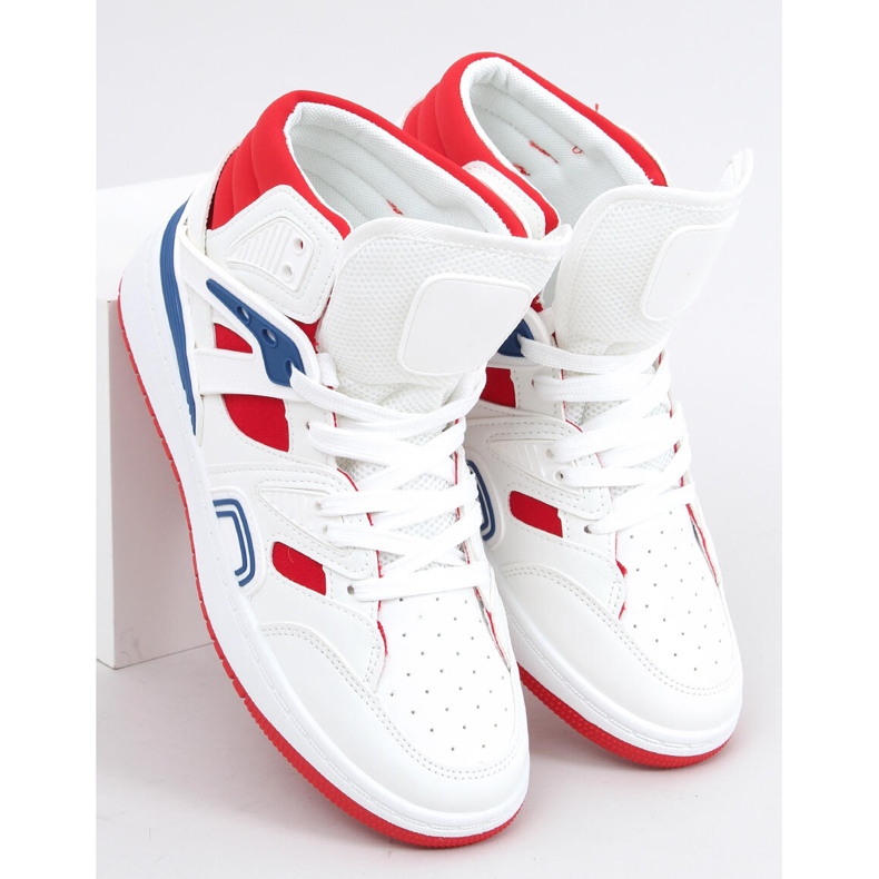 Sneakers alte Pall White Red bianca 1