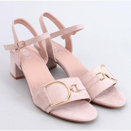 Sandali Parisy Beige con tacco basso 1