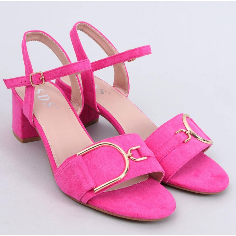 Sandali Parisy Fucsia con tacco basso rosa 1