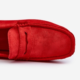 Mocassini Wesley scamosciati rossi da uomo rosso 2