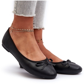 Day-Vine Ballerine In Eco Pelle Con Fiocco, Nero 4