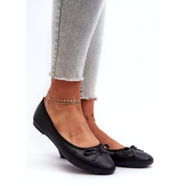 Day-Vine Ballerine In Eco Pelle Con Fiocco, Nero 1