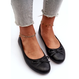 Day-Vine Ballerine In Eco Pelle Con Fiocco, Nero 3