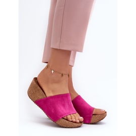 Zazoo 40311 Infradito da Donna con Zeppa in Sughero Fucsia rosa 2