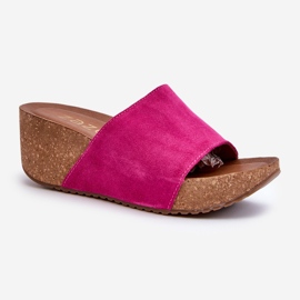 Zazoo 40311 Infradito da Donna con Zeppa in Sughero Fucsia rosa 1