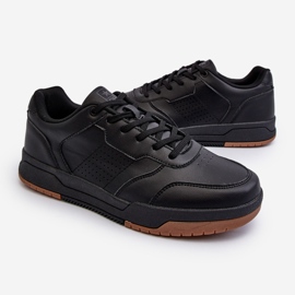 Sneakers da Uomo Realizzate in Eco Pelle Nera Radikalle nero 1