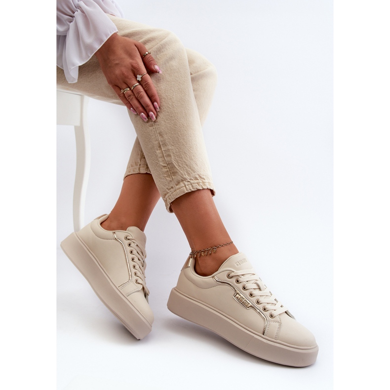 Sneakers da donna Big Star NN274334 Sistema Memory Foam Beige 1