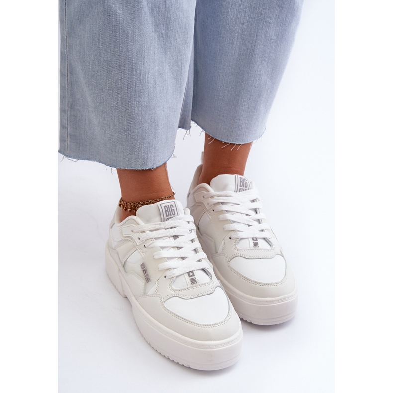 Sneakers da donna Big Star NN274357 Memory Foam System Bianche bianca 1
