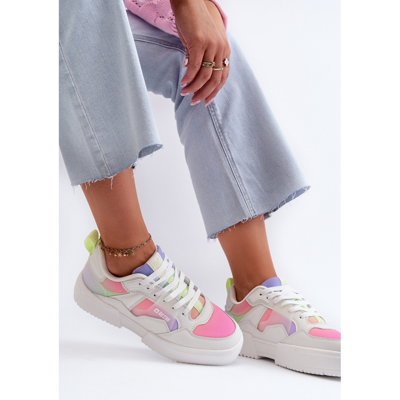 Sneakers da donna Big Star NN274359 Memory Foam System Multicolor bianco 1
