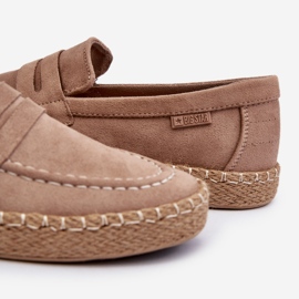 Espadrillas da uomo in ecopelle scamosciata Big Star NN174049 Beige marrone 1
