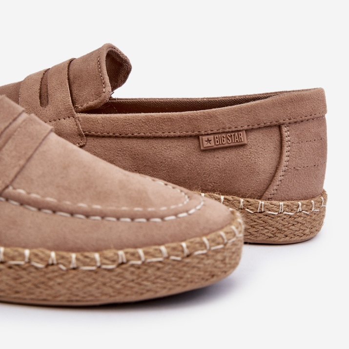 Espadrillas da uomo in ecopelle scamosciata Big Star NN174049 Beige marrone 1