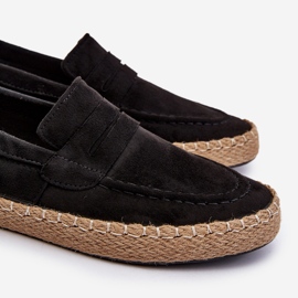 Espadrillas da uomo in ecopelle scamosciata Big Star NN174046 Nere nero 2
