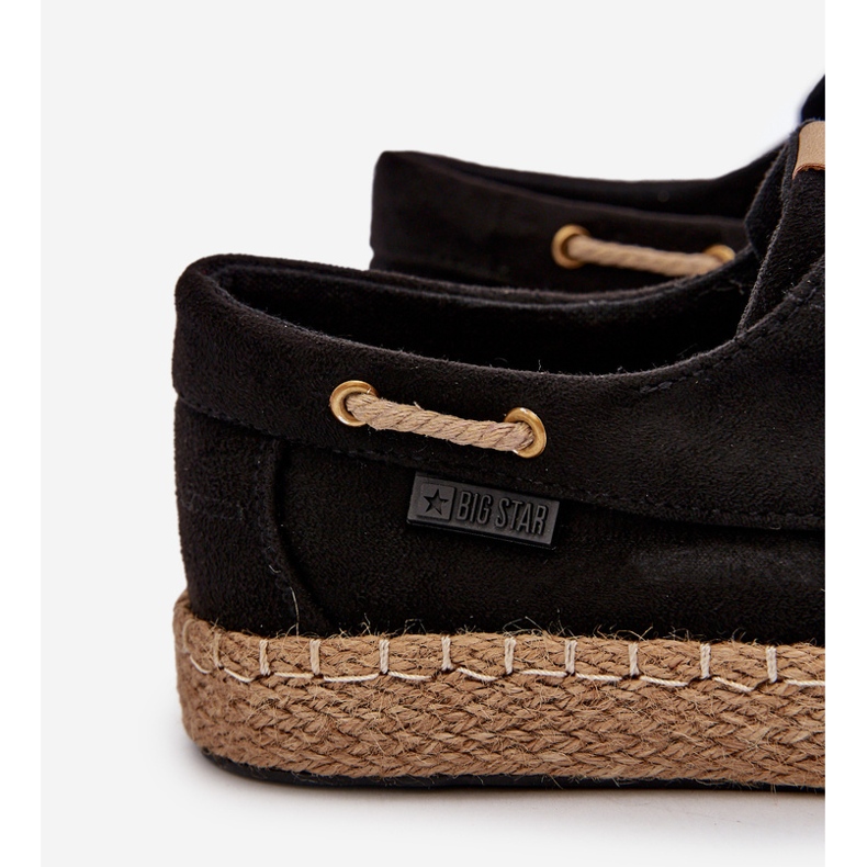 Espadrillas stringate da uomo Big Star NN174051 Nere nero 2