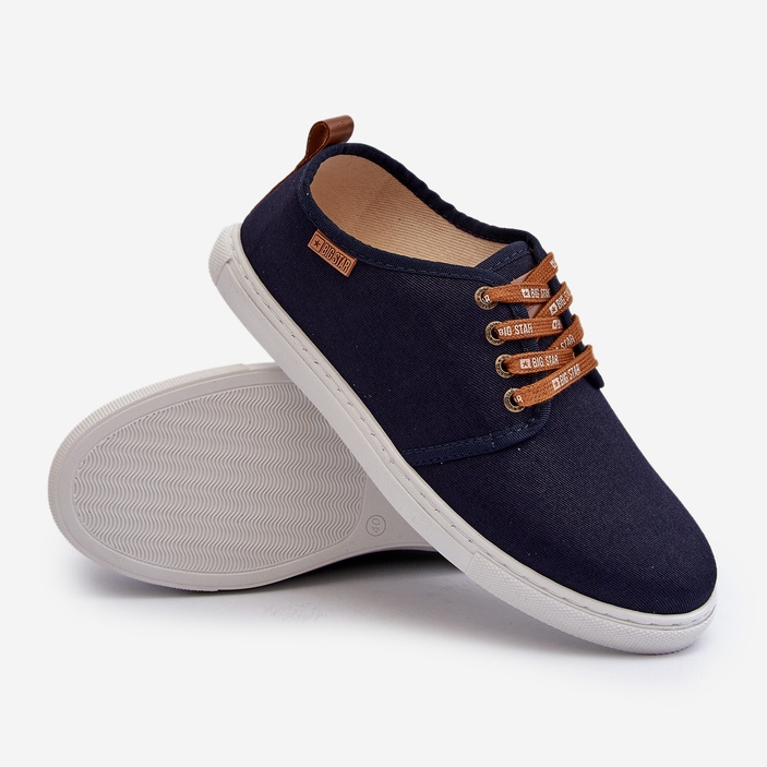 Sneakers da uomo Big Star NN176002 Sistema Memory Foam Blu Navy 1