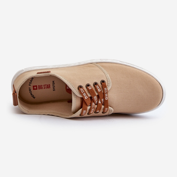 Sneakers da Uomo Big Star NN176001 Sistema Memory Foam Beige 1