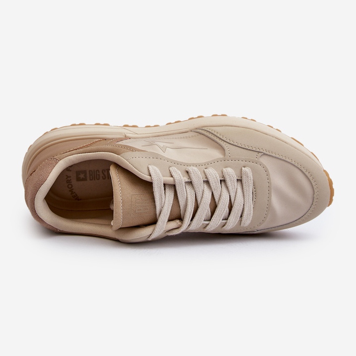 Sneakers da Uomo Big Star NN174067 Sistema Memory Foam Beige 2