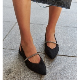 Ballerine nere con inserto in pelle di Morcosa nero 2