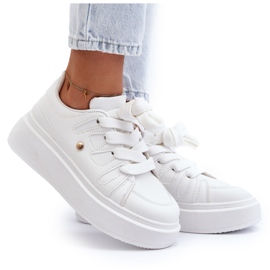 Seastar Sneakers Sportive Da Donna Su Platform, Colore Bianco 4