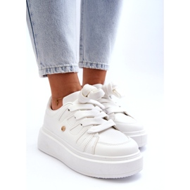 Seastar Sneakers Sportive Da Donna Su Platform, Colore Bianco 2