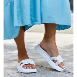 Infradito Ferrei in gomma bianca 2