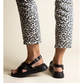 Sandali con plateau Burnet neri nero 1