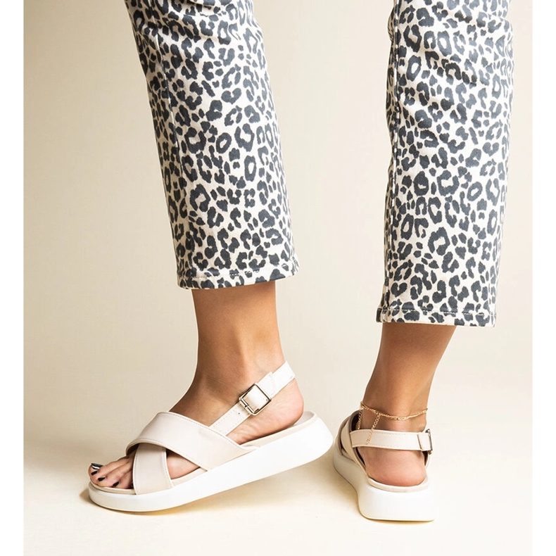 Sandali con plateau Burnet beige 1