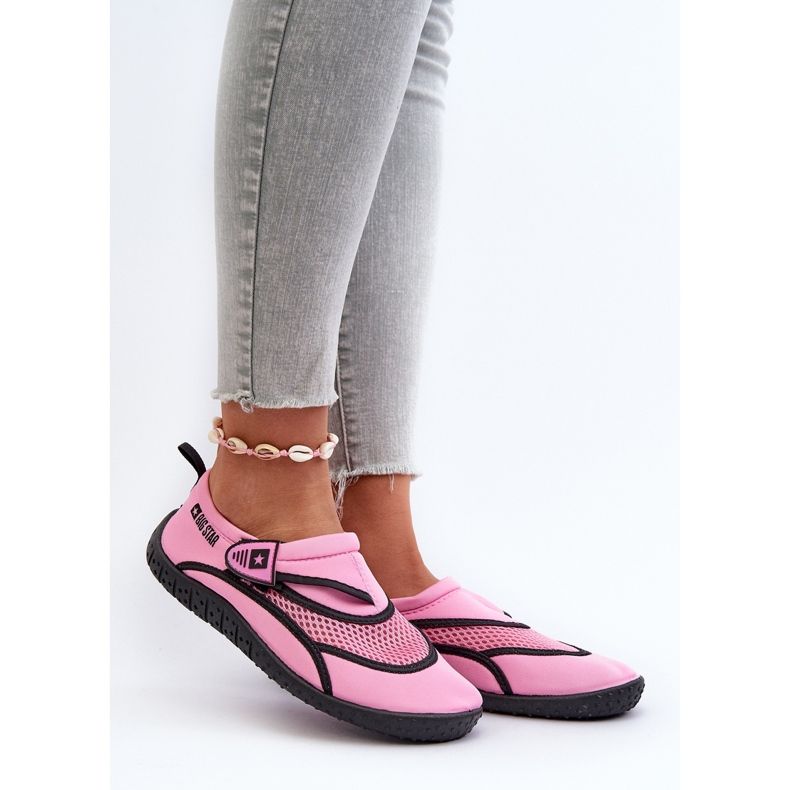 Scarpe da acqua da donna Rosa Big Star NN274A804 rose e viola 2