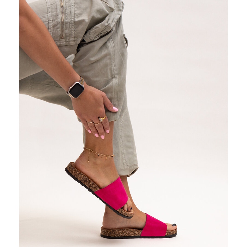 Infradito classiche con suola in sughero Matilte rosa 1