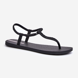 Sandali infradito da donna con glitter 26914 Ipanema Class Brilha Fem Black nero 1