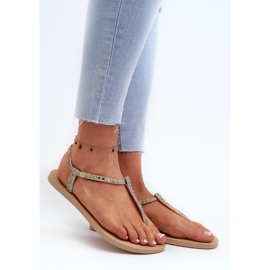 Sandali infradito da donna con glitter 26914 Ipanema Class Brilha Fem Gold d'oro 2
