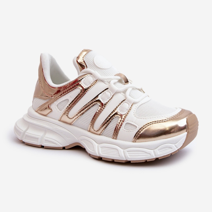Sneakers da Donna Bianche e Oro Ahmani bianca 1