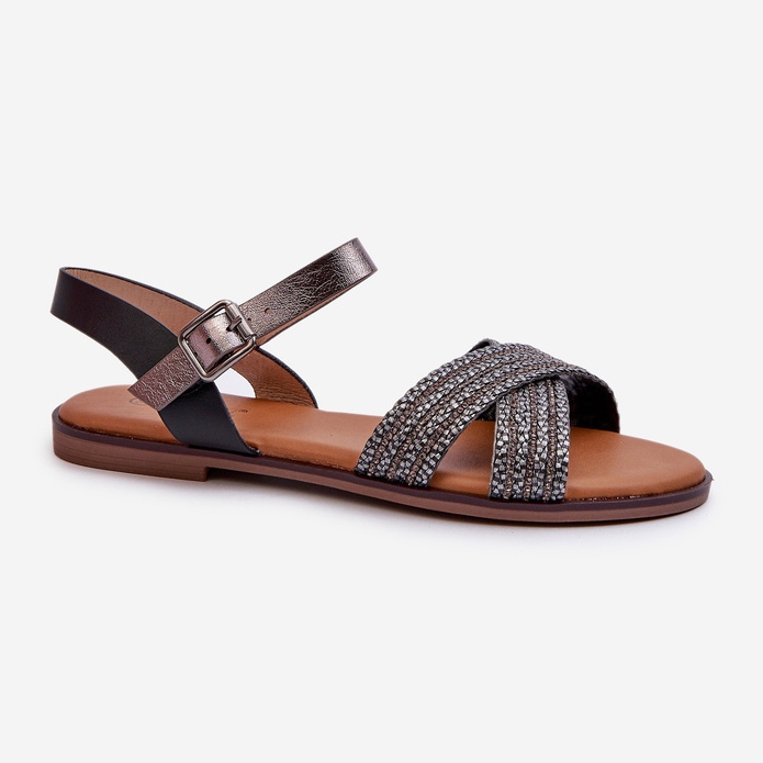Sandali piatti da donna S.Barski MY923 Neri nero 1