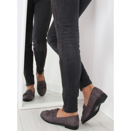 Mocassini da donna con fiocco grigio grigio 2