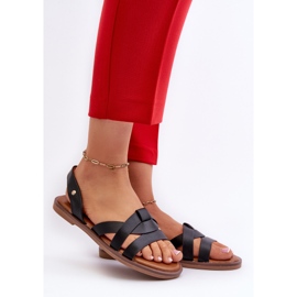 Sandali Bassi da Donna in Ecopelle Vinceza 17347 Nero 2