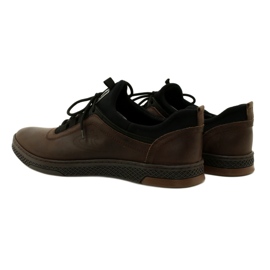 Polbut Scarpe casual da uomo in pelle K24 marrone 6